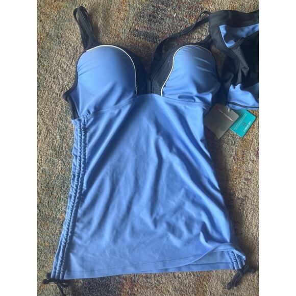 Free Country 2 piece set light blue / black womens sz medium - NWT - Picture 3 of 12